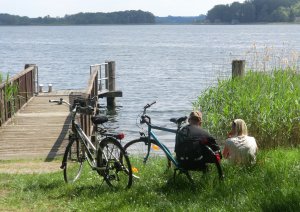 Radfahrer am Krakower See