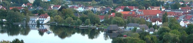 Blick auf den Luftkurort Krakow am See